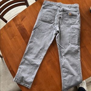 Carhartt Gray Relaxed Fit Carpenter Pants